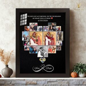 Forever Mine Heart-Shaped Custom Photo Frame