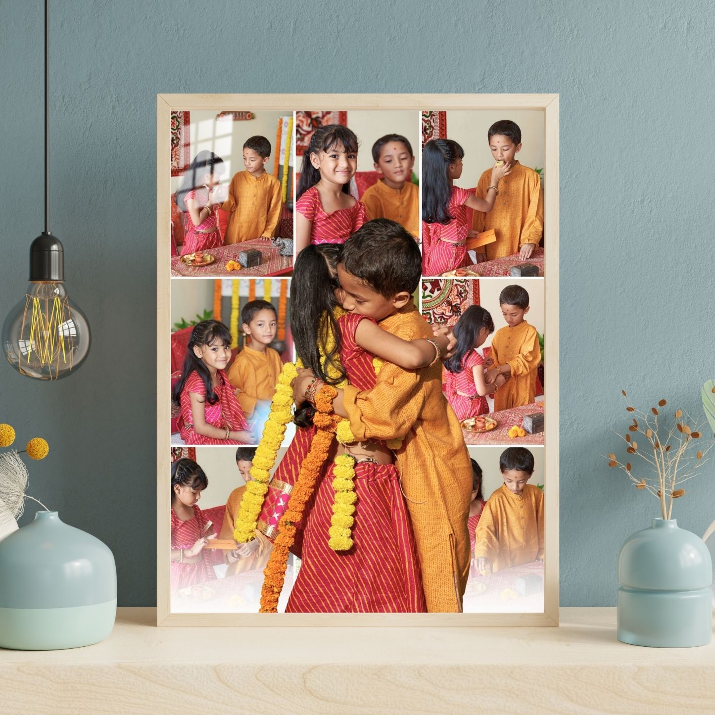Custom Happy Raksha Bandhan Photo Frame Gift