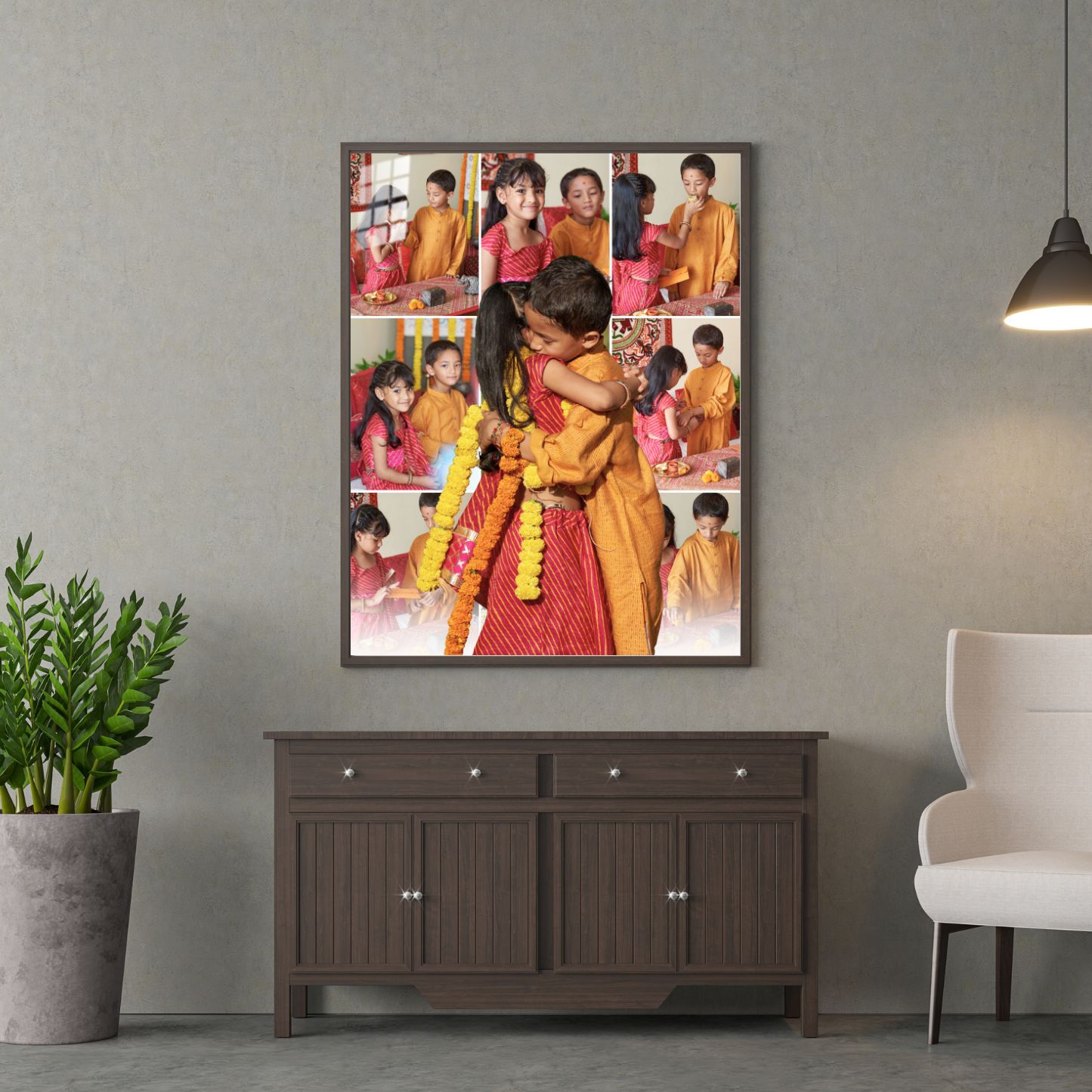 Custom Happy Raksha Bandhan Photo Frame Gift