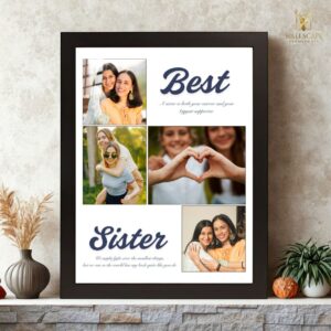 Personalized Best Brother & Sister Photo Frame for Rakhi Gift