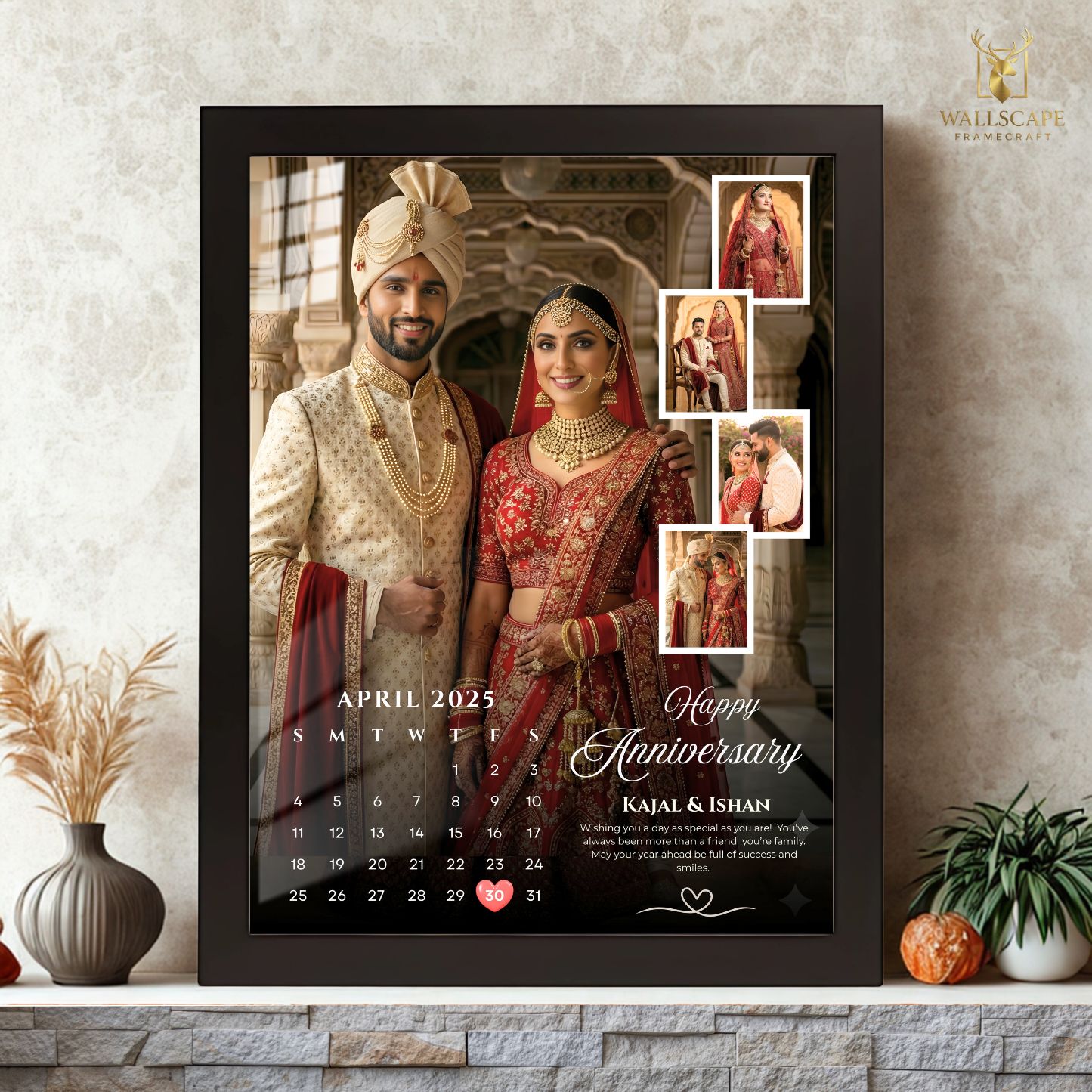 Happy Anniversary Calendar Special Date Customize Photo Frame