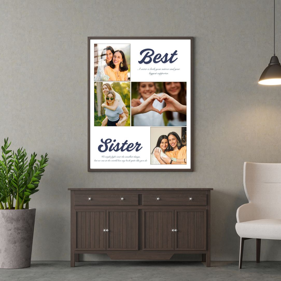 Personalized Best Brother & Sister Photo Frame for Rakhi Gift