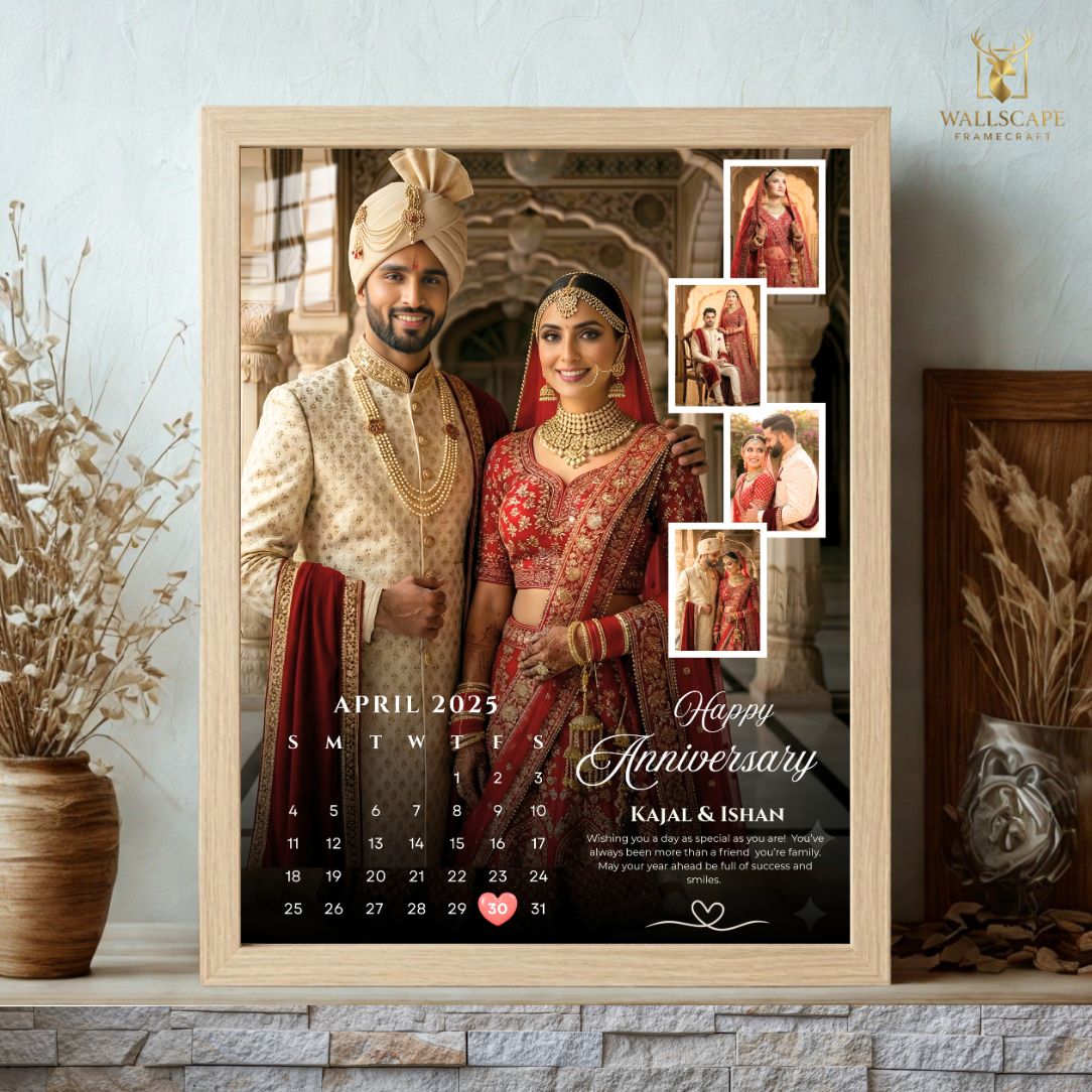 Happy Anniversary Calendar Special Date Customize Photo Frame