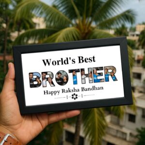 Personalized Best Brother Photo Frame for Rakhi Gift