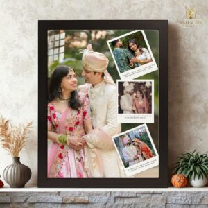 Personalized Wedding Polaroid Collage Frame