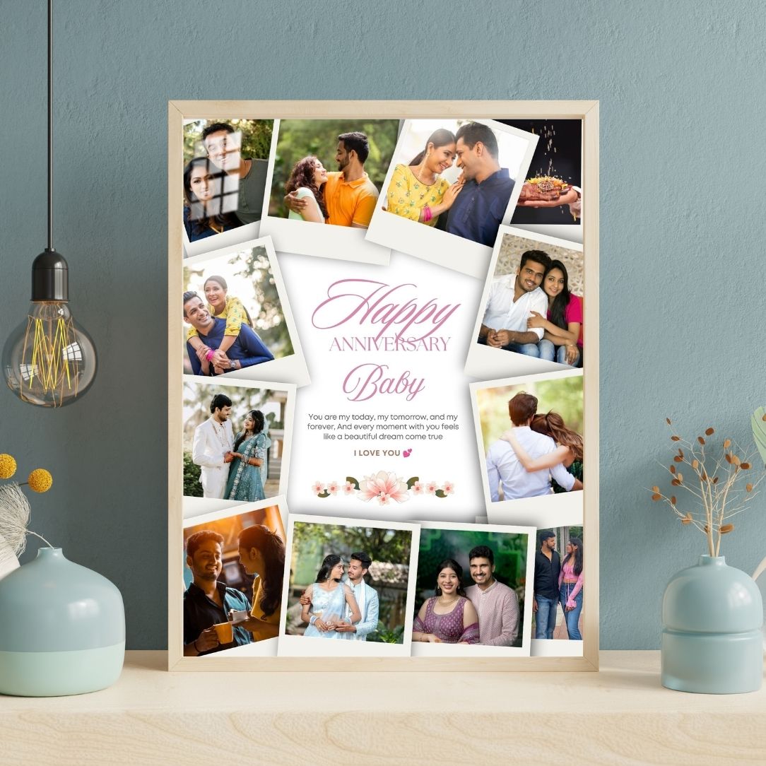 Customized Happy Anniversary Photo Frame