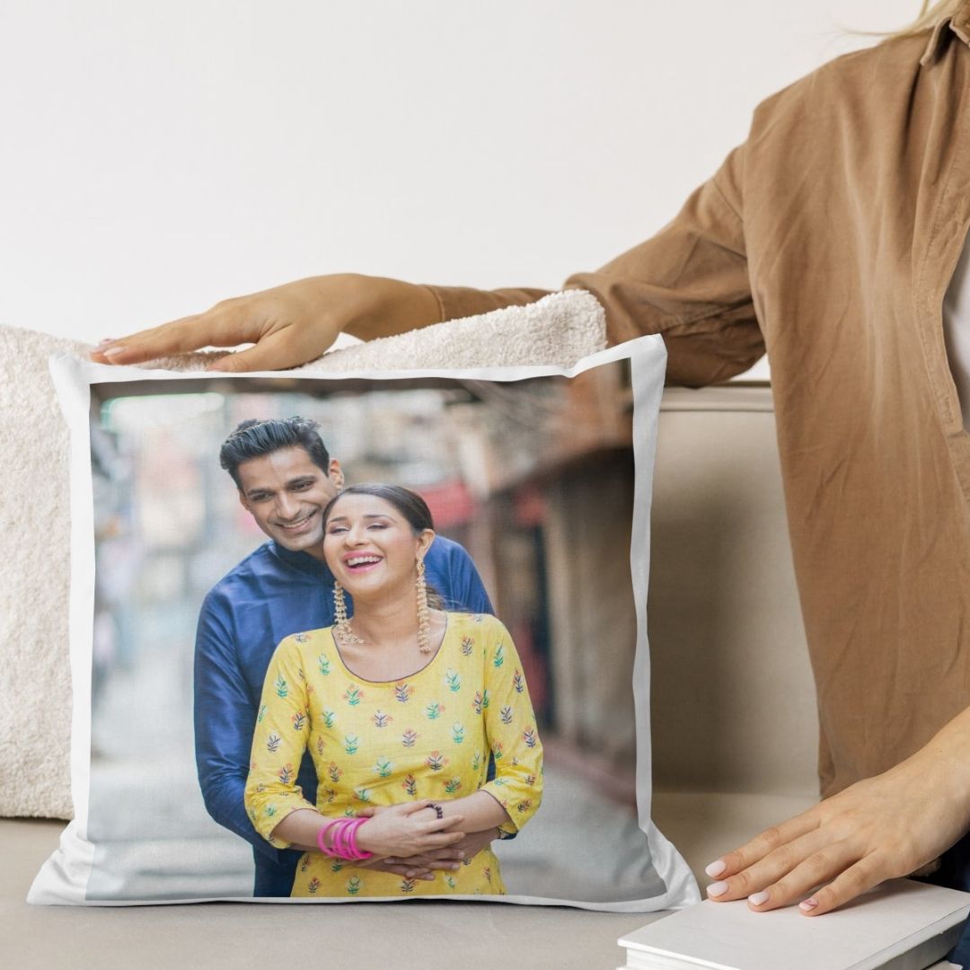 Premium Custom Photo Pillow Personalized Romantic Couple Gift